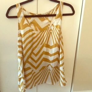 White and gold tank